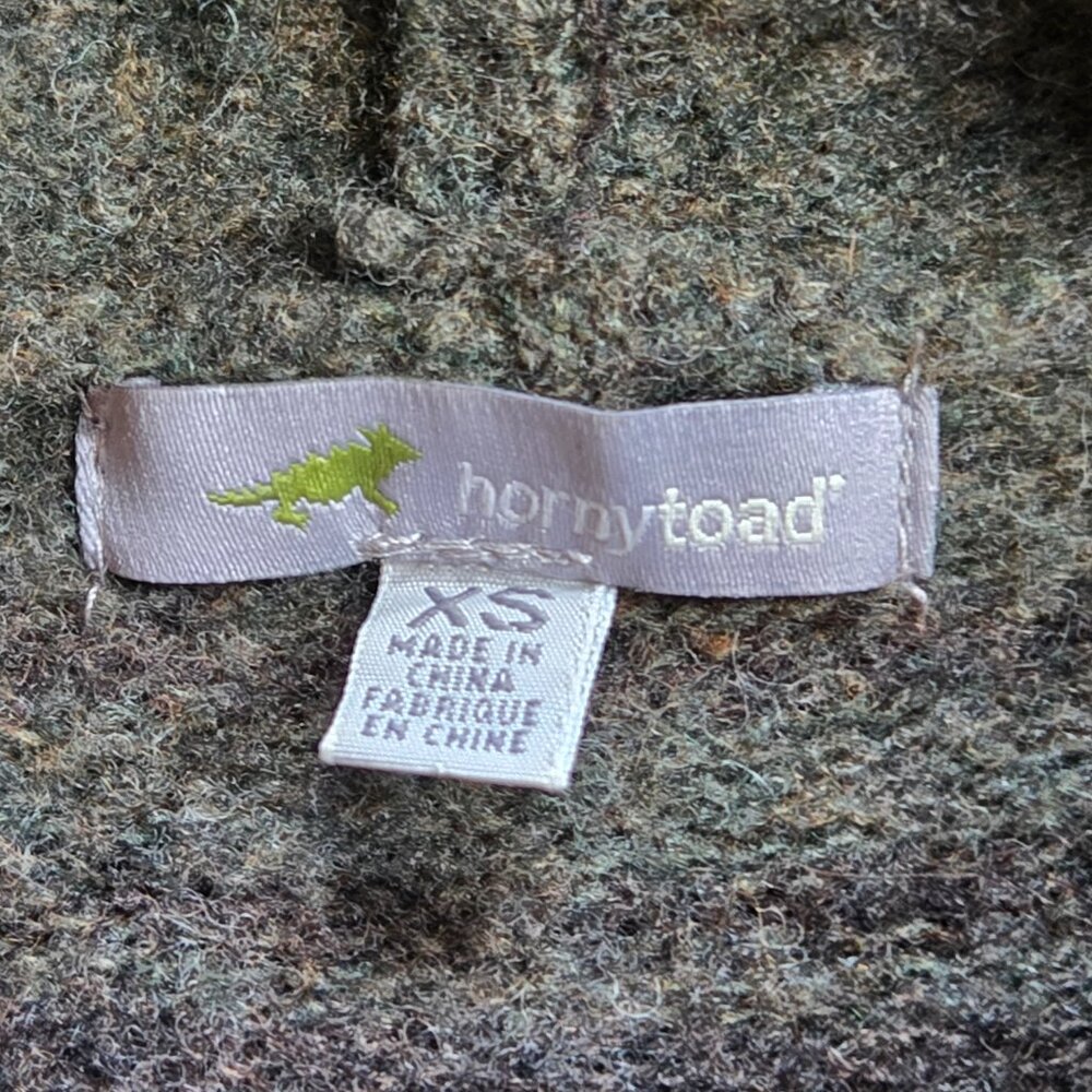 Toad & Co Heartfelt Hoodie Wool Striped Brown, Tan, Green - Picture 4 of 10